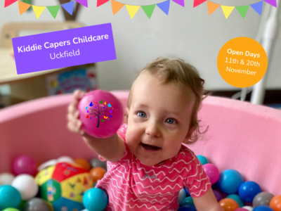 Open Days Now Booking for Kiddie Capers Childcare Uckfield